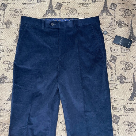 Lauren Ralph Lauren NWT! Classic Fit Dark Teal Corduroy Pant Size 34 - Picture 7 of 14